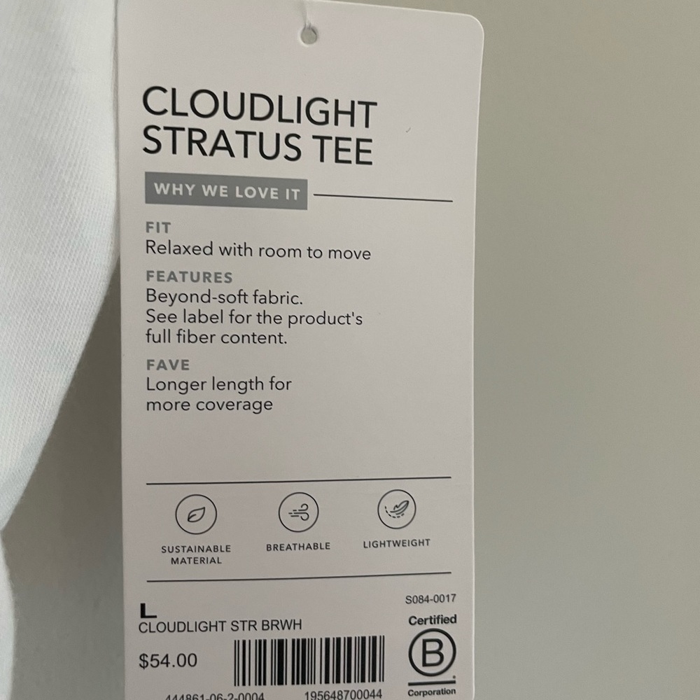 Athleta womens Cloud Light Stratus T